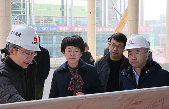 成都市副市長劉筱柳調(diào)研城市音樂廳項目相關(guān)工作