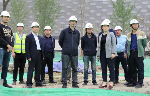 成都市住建局局長張樵帶隊調(diào)研天府大道北延線項目