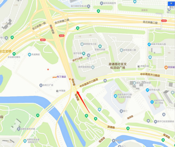 成彭高架入城段項(xiàng)目A匝道正式通車2_meitu_2.jpg