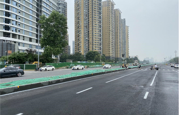 沙西線三環(huán)路至影視學(xué)院段主輔道通車