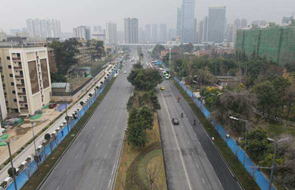 成華大道（中環(huán)路至民興路段）道路改造工程基本完工通車
