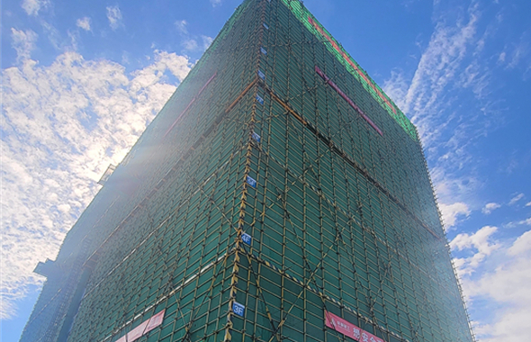 成職院新建學(xué)生公寓項(xiàng)目主體封頂